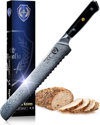 Vista 10 de Regalia Cuchillo de parrilla (de servicio) de 3.5 pulgadas: cuchillos de utilidad para pelar de acero inoxidable damasceno de alta carbono de 67