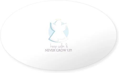Vista 5 de CafePress Angel of Joy - Pegatina ovalada para parachoques de coche