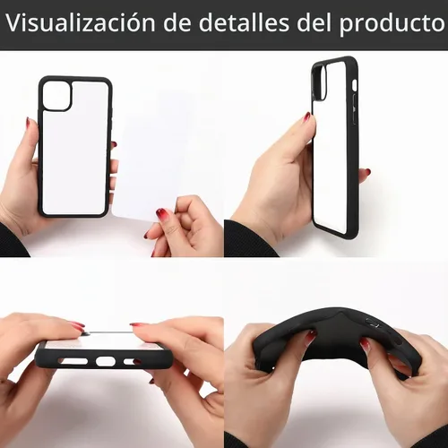 Vista 4 de ORJ 5 fundas de teléfono en blanco de sublimación para iPhone 11 de 6.1 pulgadas, funda protectora de goma suave a prueba de golpes