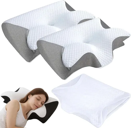 Vista 11 de GDSAFS Neckhaven Pillow Hospitality Collection, 2026 Nueva almohada ortopédica Neckhaven con funda de almohadas para el cuello, almohadas Azul