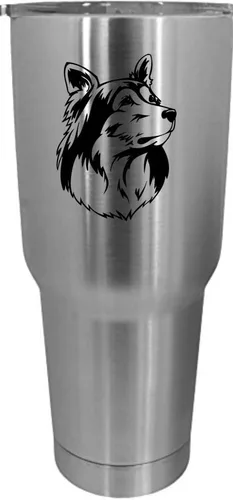 Vista 310 de Cairn Terrier - Vaso grabado con temática de perro, 30 onzas