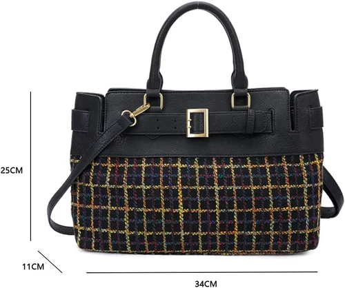 Vista 2 de OIIV Bolso de mano de moda para mujer, bolso de hombro