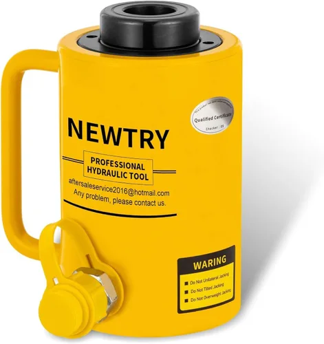Vista 10 de NEWTRY Gato hidráulico hueco de 20 toneladas con cilindro de 2’’ de carrera Porta Power Ram de elevación industrial con retracción automática