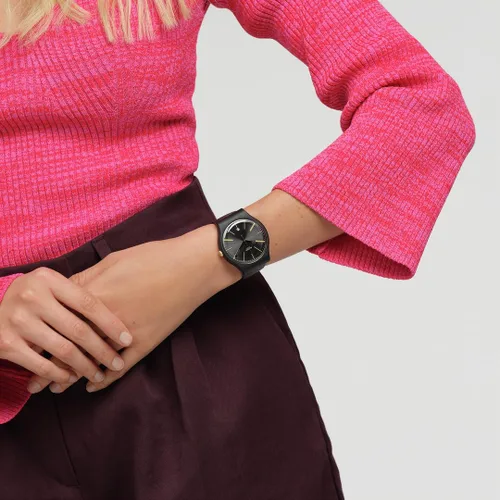 Vista 4 de Swatch Una pizca de amarillo, Negro -, Colección Holiday