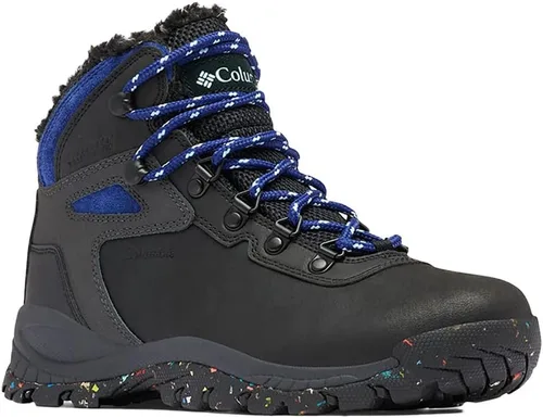 Vista 4 de Columbia Zapatos de senderismo Newton Ridge Plus Omni Heat para mujer Negro/zafiro oscuro