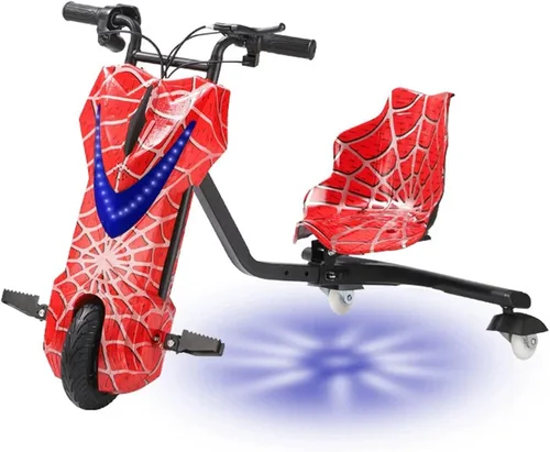 Vista 15 de Triciclo eléctrico de la deriva, 3 ruedas pedal triciclo Scooter 6 pulgadas
