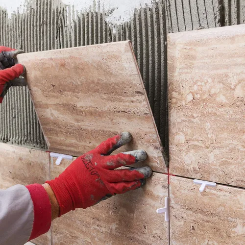 Vista 5 de Honoson 500 Piezas Espaciadores de Azulejos Anchos Niveladores Espaciadores Reemplazables Niveladores de Pared y Piso en Cruz para Instalación
