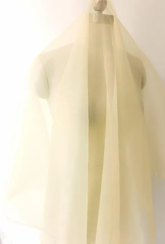 Vista 5 de 100cm*114cm Tela de Seda de Morera de Organza Tecido Vestido de Novia de Moda Vestido de Noche Tela de Seda Material de Forro Gasa Velo de Tul Beige
