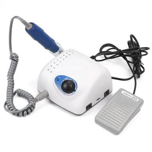 Vista 2 de 35000RPM máquina de taladro de uñas fuerte 210 105L 65W manicura pedicura uñas gel pulir dispositivo fuerte pulido uñas brocas conjunto