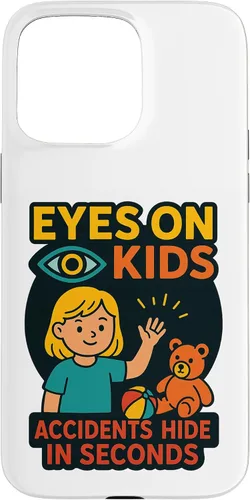 Vista 30 de Eyes on Kids Child Safety Gift for Moms, Granny, Grandad Case for iPhone XR