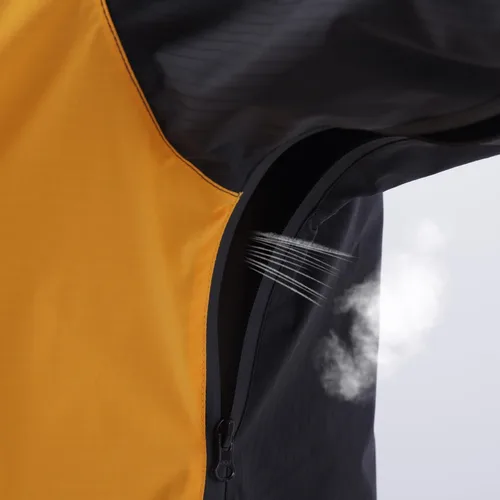 Vista 5 de YINGJIELIDE Chaqueta impermeable con capucha para hombre, abrigo de vela aislado a prueba de viento, sudadera con capucha Softshell cortavientos
