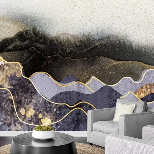 Vista 22 de SIGNFORD - Mural de pared de estilo nórdico con papel tapiz de paisaje natural extraíble para dormitorio o sala de estar.