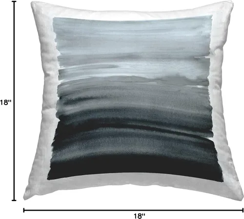 Vista 8 de Stupell Industries Allie Corbin - Almohada de 18 x 18 pulgadas, diseño degradado gris monocromático Indoor Pillow, Made in USA - By Allie Corbin