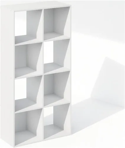 Vista 17 de Furinno Viola Estantería de Libros, Librero de 3 Niveles, Organizador de Almacenamiento en Cubos Estantería con Estante Abierto, con Contenedores