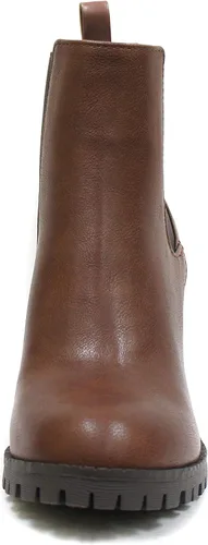 Vista 3 de Soda Glove - Botines con suela con ranuras, elástico lateral y tacón grueso