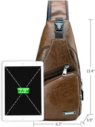 Vista 2 de PHABULS Backpack Sling Bag for men