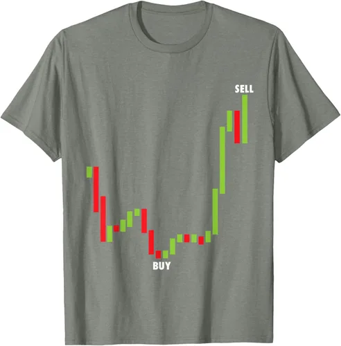 Vista 24 de Funny Day Trading Comprar Baja Venta Alta Stock Trading Camiseta Negro