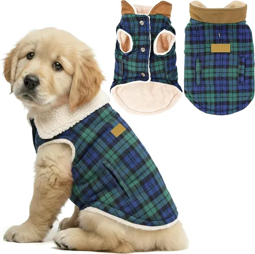 Vista 14 de Parisian Pet Suéteres de Navidad para Perros - Tipo Pullover, Suéter Azul para Perro con Cuello de Tortuga - Suéter Grueso de Punto Trenzado