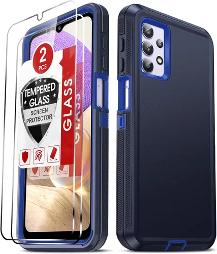 Vista 18 de LeYi Funda compatible con Samsumg Galaxy A05 4G: Galaxy A05 4G con resistente a los golpes, 3 en 1 de cuerpo completo, protección resistente