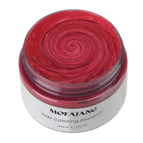 Vista 13 de NYKKOLA Cera unisex para el cabello, tinte de color crema para peinar, pomada de peinado natural, lavable temporal, fiesta cosplay (gris mate ceniza)