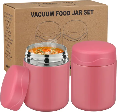 Vista 13 de wiwens Termo de sopa de 12 onzas para comida caliente para niños, tarro de comida aislado de boca ancha, contenedor de almuerzo a prueba de fugas