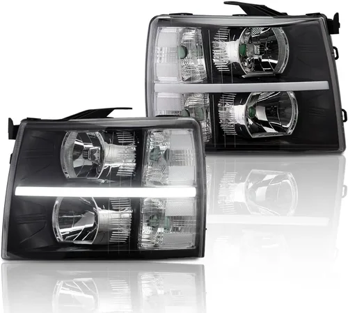 Vista 37 de CHEDA Conjunto de Faros Delanteros Faro Compatible con GMC Canyon/Chevy Colorado 2004-2012 Conjunto de Faros Luces de Parachoques