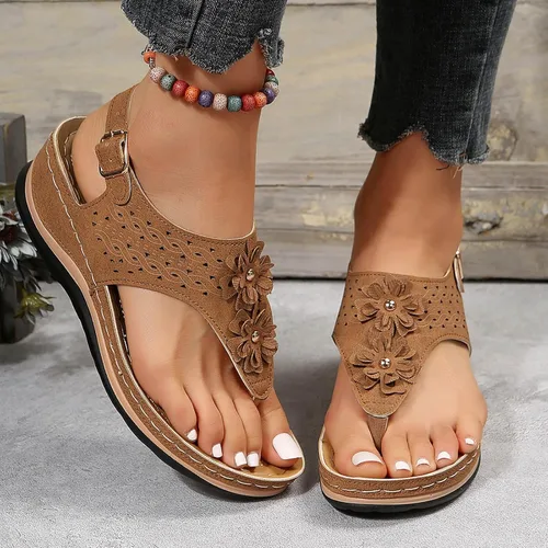 Vista 7 de Sandalias de cuña para mujer, sandalias de gladiador para mujer, sandalias de verano para mujer, alpargatas de plataforma 2023, sandalias casuales
