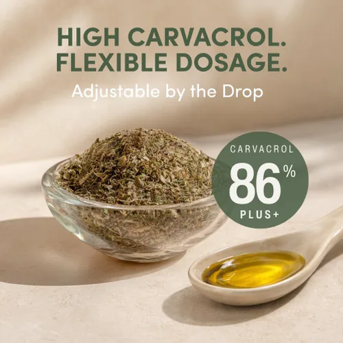 Vista 6 de Oregavit Aceite de orégano griego salvaje 100% puro, 100% puro sin diluir, 86-90% Carvacrol, alta potencia, apoyo inmunológico, a base de plantas