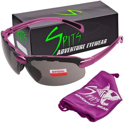 Vista 24 de Spits Eyewear Gafas de seguridad bifocales o inferiores de caza con varias opciones de lente y marco azul (blue frame)