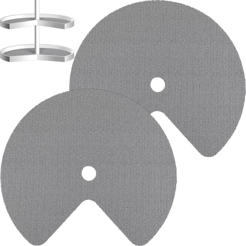 Vista 8 de Frienda Lazy Susan - 2 revestimientos para estantes, no adhesivos, antideslizantes para gabinetes de cocina, refrigerador, despensa, fregadero