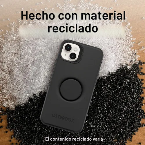 Vista 5 de OtterBox + Pop Symmetry Series - Funda para iPhone 14 Plus (solamente), embalaje no minorista, color negro