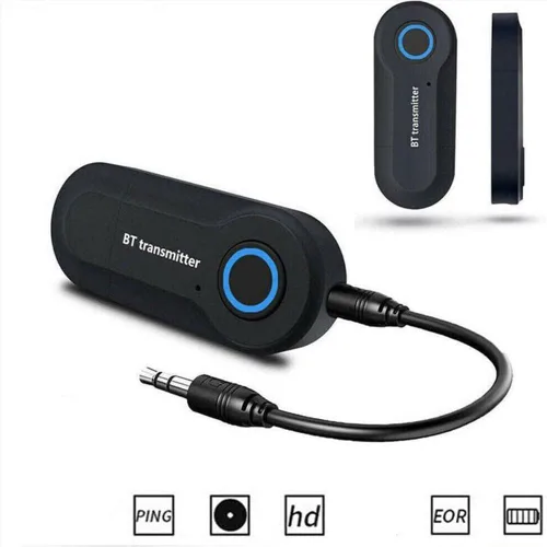 Vista 4 de Adaptador de transmisor Bluetooth, transmisor USB estéreo portátil inalámbrico para dispositivos de audio de 0.138 in y conexiones RCA, Bluetooth
