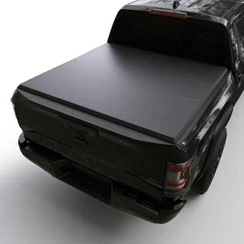 Vista 9 de Cubrecapotas rígida plegable para caja de camioneta compatible con Nissan Frontier 2005-2026, cama de 5 pies (60")