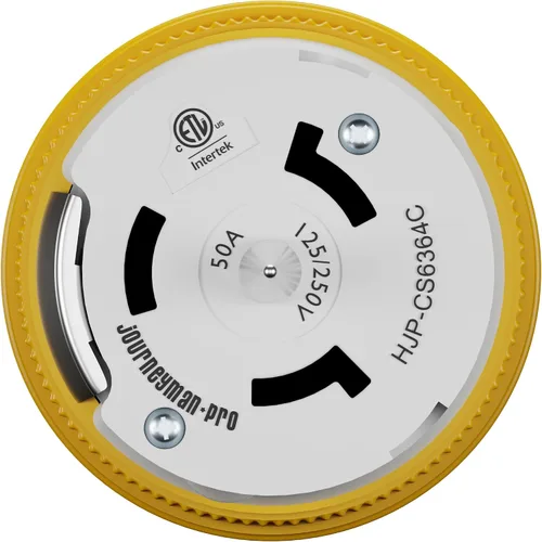 Vista 2 de Journeyman-Pro CS6364C - Conector de cable generador de 50 amperios 125/250 voltios, enchufe hembra con bloqueo giratorio, conexión a tierra
