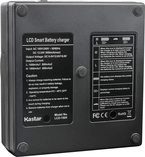 Vista 3 de Kastar Paquete de 4 baterías y AC LCD cargador rápido compatible con Sony BP-U30 BP-U35 BP-U60 BP-U60T BP-U66 BP-U65 BP-U68 BP-U70 BP-U90 BP-U95