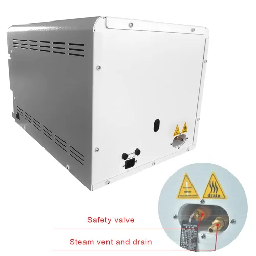 Vista 7 de Esterilizador de vapor automático de pantalla LED digital Autoclave Esterilizador de laboratorio de alta temperatura Clase N con control automático