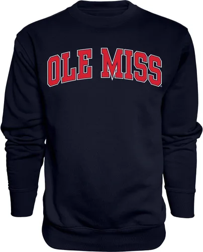 Vista 33 de Blue 84 NCAA sudadera de cuello redondo con arco y colores de equipo para hombre