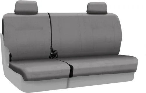 Vista 21 de Coverking Funda de asiento de ajuste personalizado para modelos selectos de Nissan Frontier, polialgodón (negro)