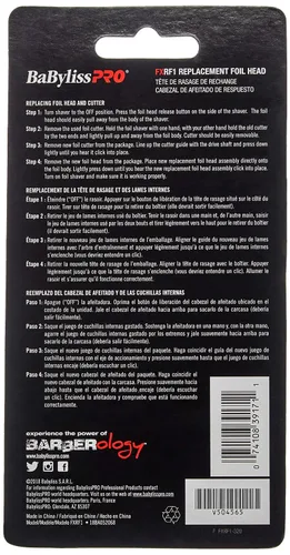 Vista 3 de BaBylissPRO METALFX Single Foil Shaver, Handheld Razor for Travel, Portable Cordless Close Face Shaver for Head, Beard, & Neck