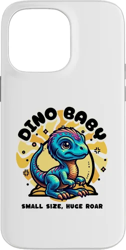 Vista 21 de Cute Dino Baby Cartoon Illustration for Kids Case for iPhone 17