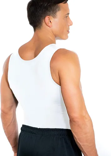 Vista 3 de Esteem Apparel Camisa de compresión para hombre, para adelgazar el cuerpo