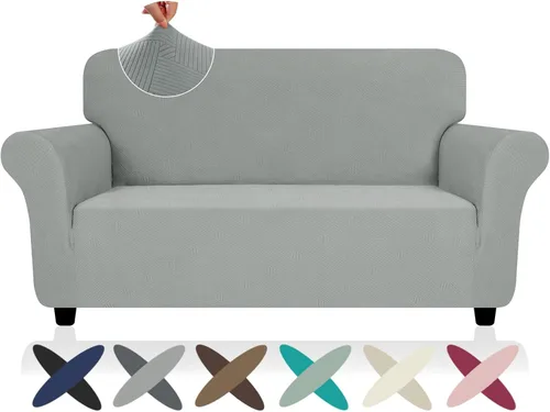 Vista 36 de ZNSAYOTX Funda súper elástica para silla (30"-47"), nuevas fundas de silla a rayas para sala de estar, aptas para perros y mascotas, protector