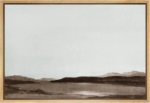 Vista 41 de SIGNFORD Lienzo Enmarcado Impresión Arte de Pared Océano Pastel Luz del Sol Puesta de Sol Horizonte Naturaleza Vida Silvestre Ilustraciones Arte