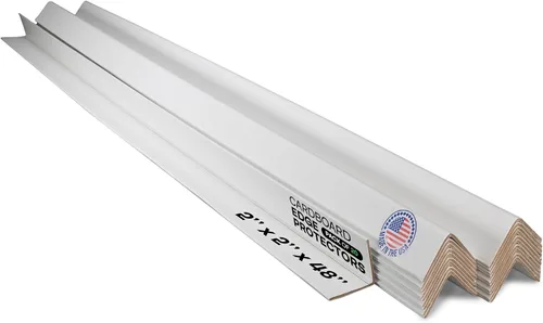 Vista 24 de IDL Packaging Protector de borde de cartón negro de 2 x 2 x 48 pulgadas (paquete de 20) – Protectores de esquinas para envío, almacenamiento