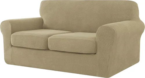 Vista 25 de CHUN YI Fundas de terciopelo para sofá de 4 piezas para sofá de 3 cojines, funda de sofá antideslizante resistente al agua, protector de muebles