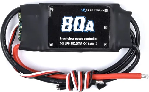 Vista 3 de Readytosky 80A ESC 2-6S Brushless ESC Controlador de velocidad eléctrico