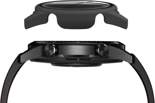 Vista 7 de Protector de pantalla de reloj compatible con Huawei GT2 de 1.63 pulgadas, ultra delgado, HD, vidrio templado, protección general, cubierta dura