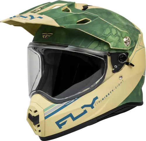 Vista 19 de Fly Racing Casco Trekker sólido (blanco, talla XL)