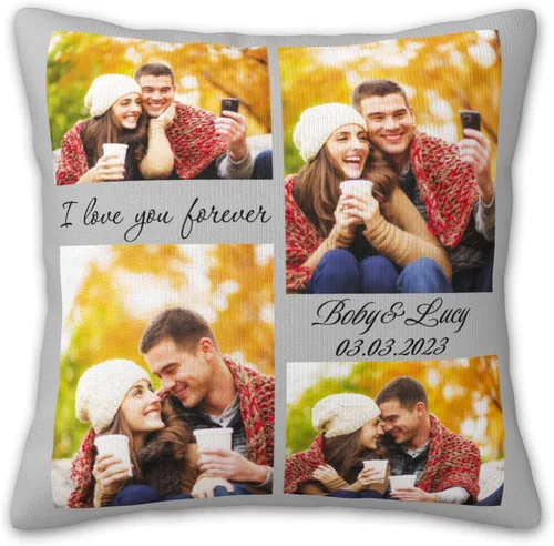 Vista 11 de Almohadas personalizadas con imagen, fundas de almohada personalizadas, añade tu propio diseño, fundas de almohada con texto, fundas de almohada Gato