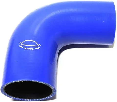 Vista 26 de Manguera de silicona reforzada de 4 capas de alto rendimiento de 2"-2.25" ID codo reductor acoplador de 90 grados para turbo/intercooler/tubería